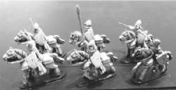 Elf Cavalry with Swords and Shields on Unarmored Horses